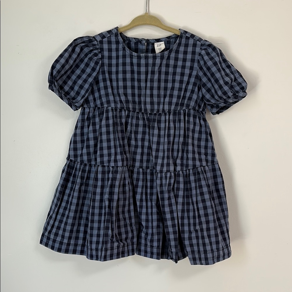 Kids Blue gingham Checkered Dress